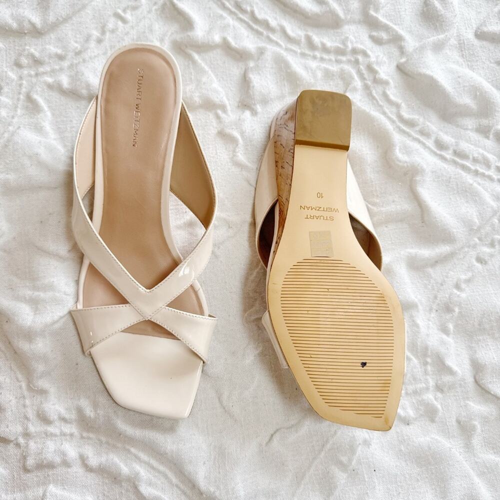 Stuart Weitzman Miami Wedge Slide Sandal Size 10 - Picture 10 of 10